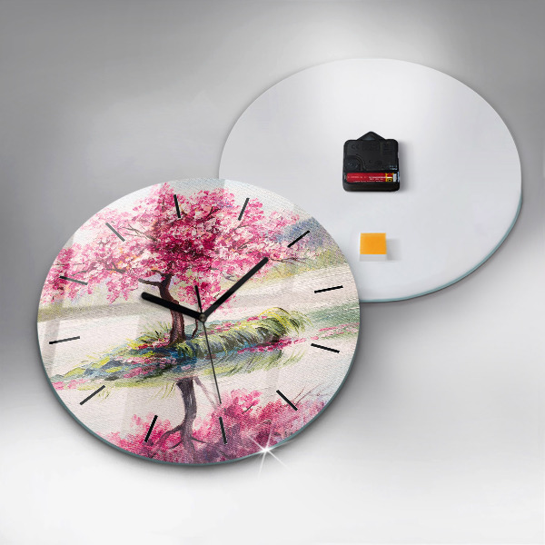 Orologio rotondo Mosaico dell'albero