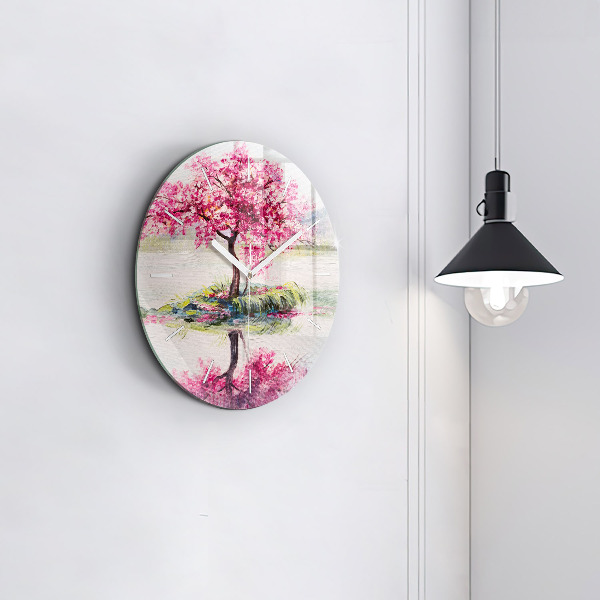 Orologio rotondo Mosaico dell'albero