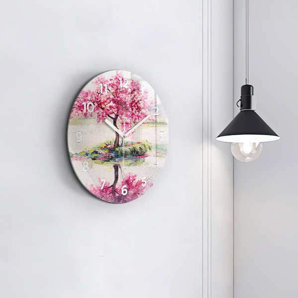 Orologio rotondo Mosaico dell'albero