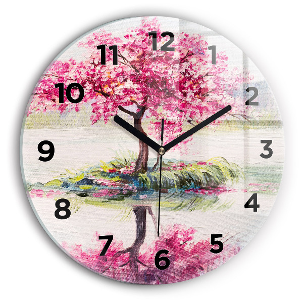 Orologio rotondo Mosaico dell'albero