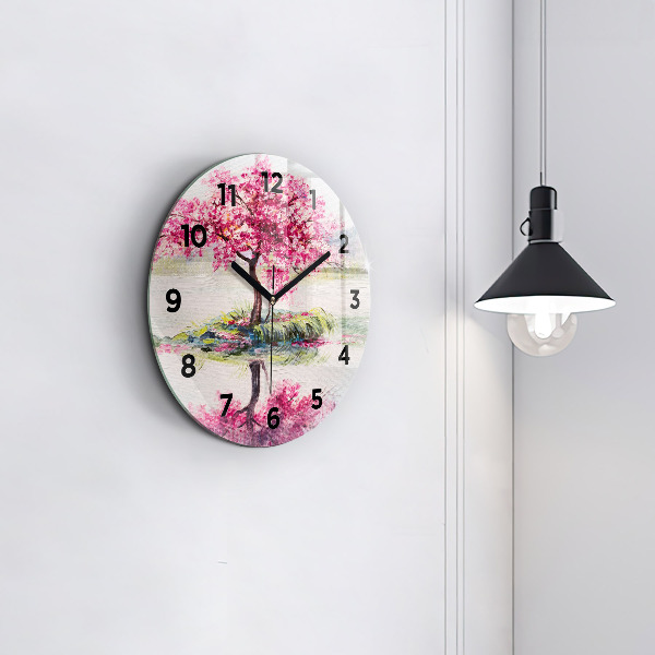 Orologio rotondo Mosaico dell'albero