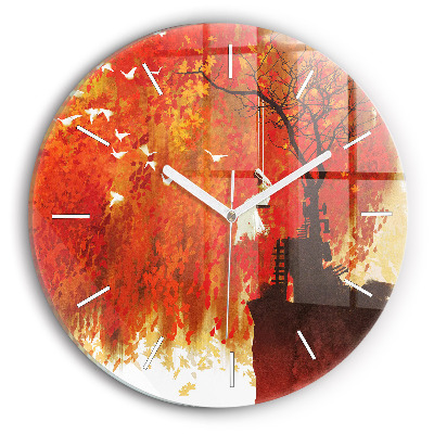 Orologio rotondo Sposa in autunno