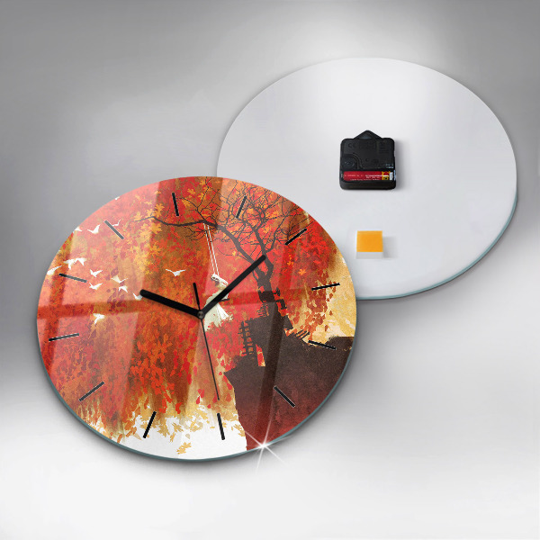 Orologio rotondo Sposa in autunno