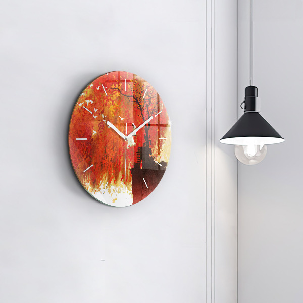 Orologio rotondo Sposa in autunno