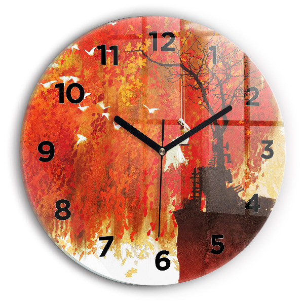 Orologio rotondo Sposa in autunno