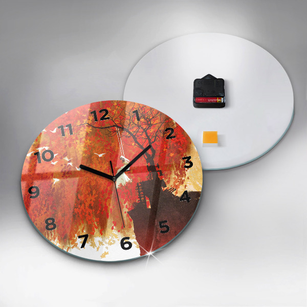 Orologio rotondo Sposa in autunno
