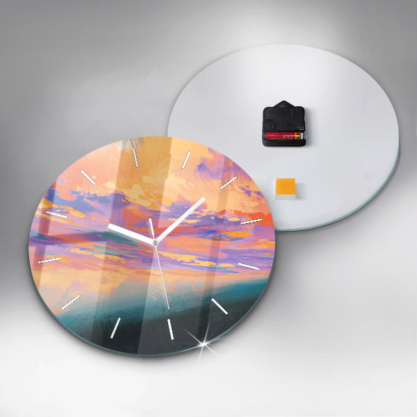 Orologio rotondo Astrazione cielo