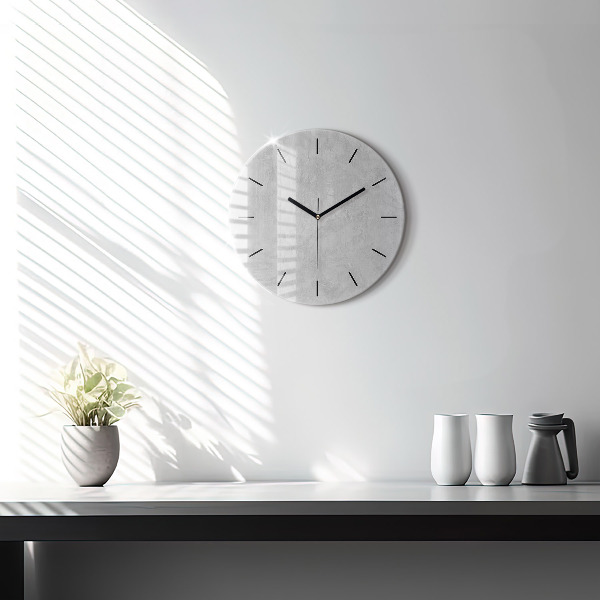 Orologio rotondo in vetro Muro di pietra