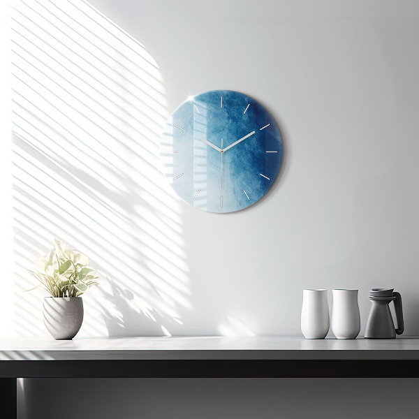 Orologio rotondo Gradiente blu