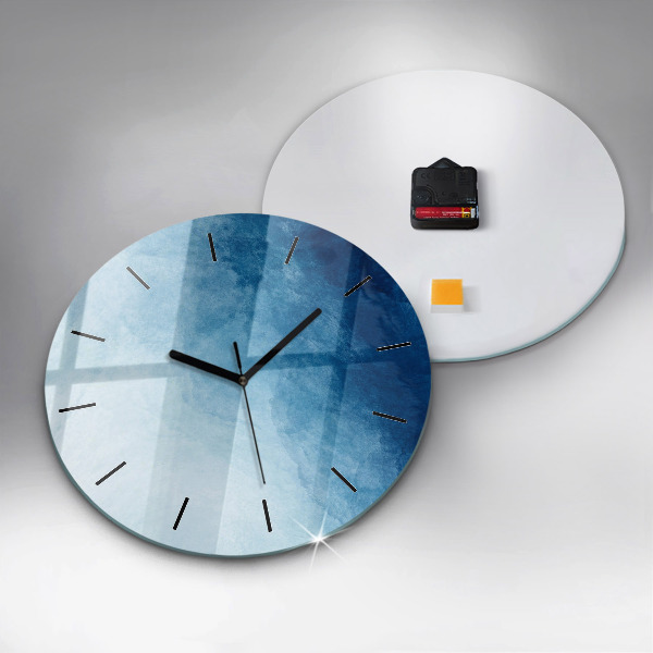 Orologio rotondo Gradiente blu