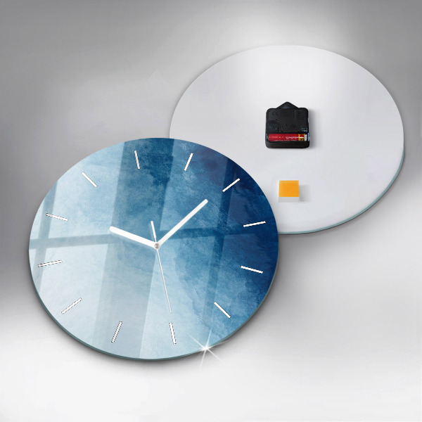 Orologio rotondo Gradiente blu