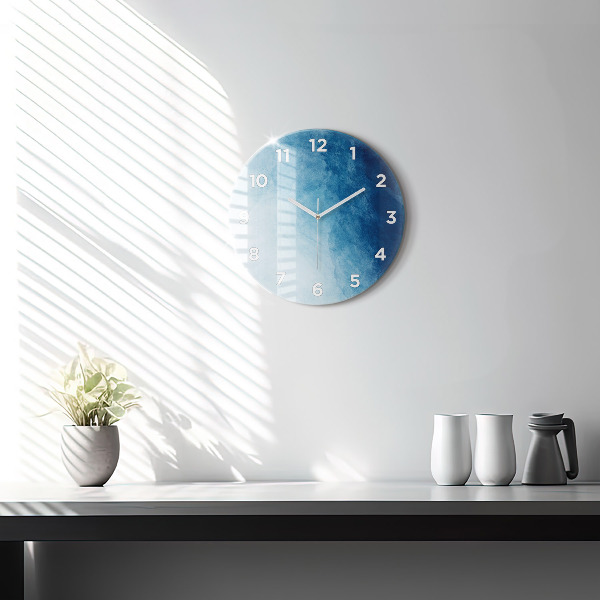 Orologio rotondo Gradiente blu