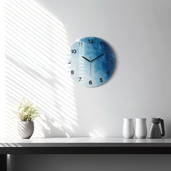 Orologio rotondo Gradiente blu