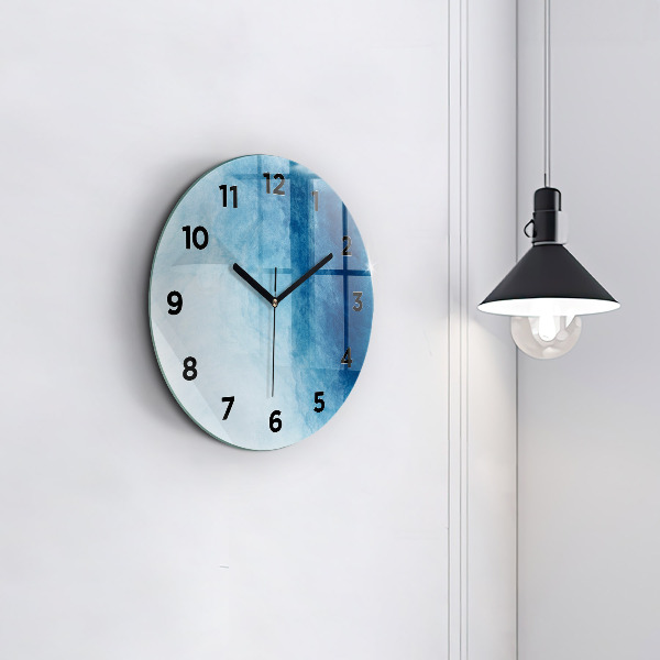 Orologio rotondo Gradiente blu
