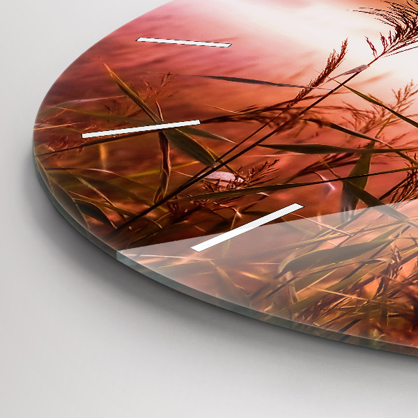 Orologio rotondo Mattina nebbiosa