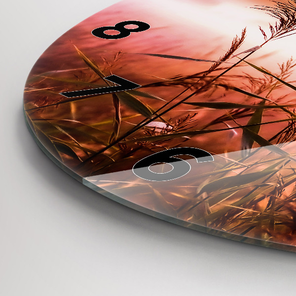 Orologio rotondo Mattina nebbiosa