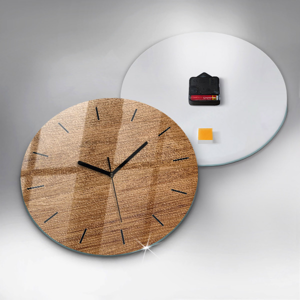 Orologio rotondo Legno chiaro