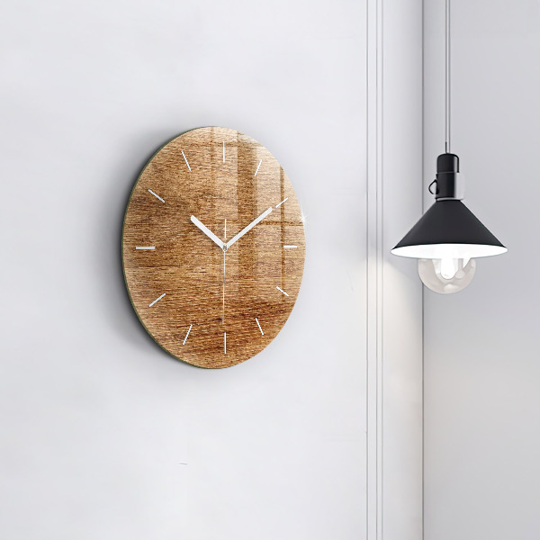 Orologio rotondo Legno chiaro