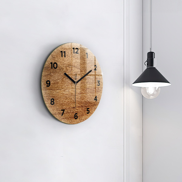 Orologio rotondo Legno chiaro