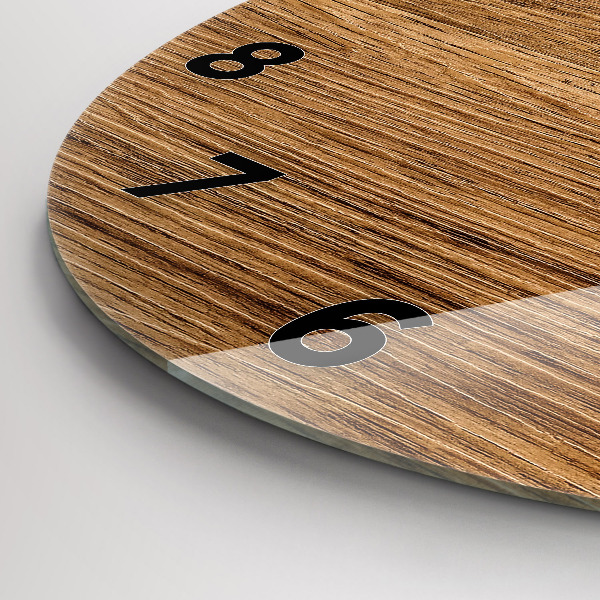 Orologio rotondo Legno chiaro