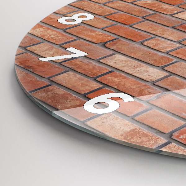 Orologio rotondo Muro di mattoni