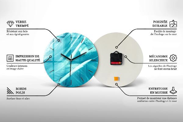 Orologio rotondo Una bottiglia di vino