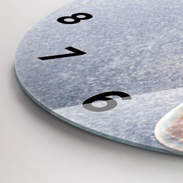 Orologio rotondo in vetro Un pezzo di torta