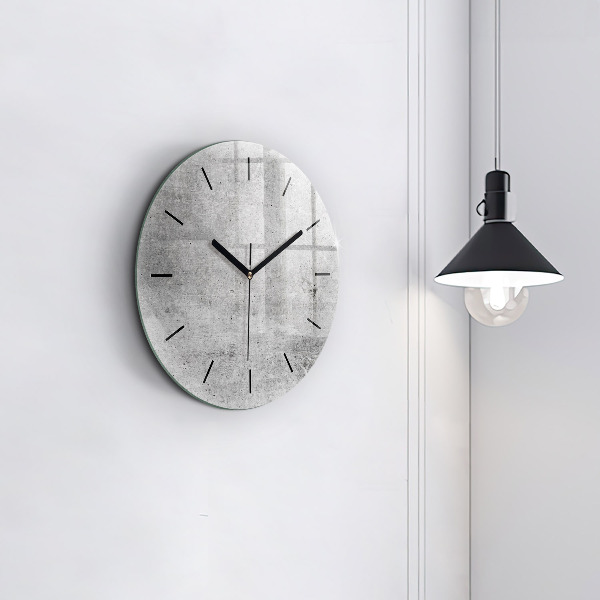 Orologio rotondo in vetro Muro grezzo