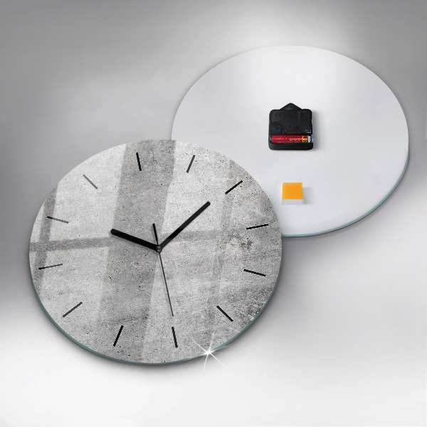 Orologio rotondo in vetro Muro grezzo