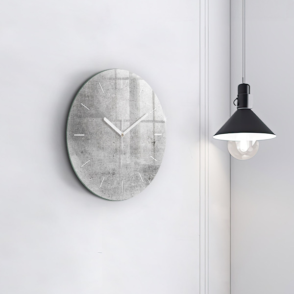 Orologio rotondo in vetro Muro grezzo