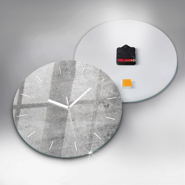 Orologio rotondo in vetro Muro grezzo