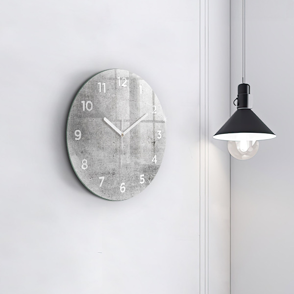 Orologio rotondo in vetro Muro grezzo