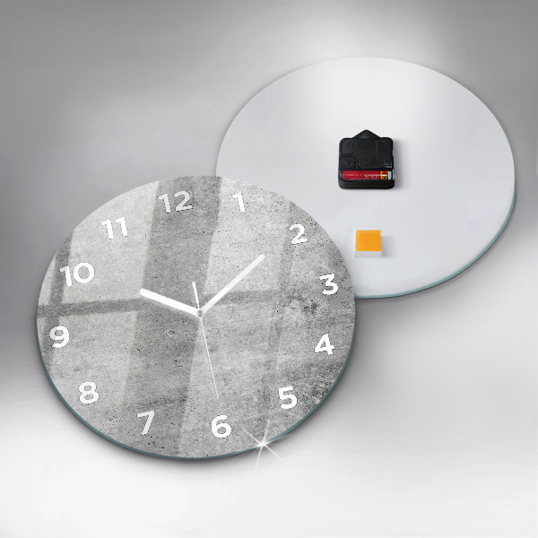 Orologio rotondo in vetro Muro grezzo