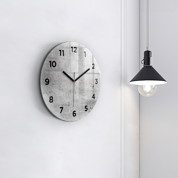 Orologio rotondo in vetro Muro grezzo