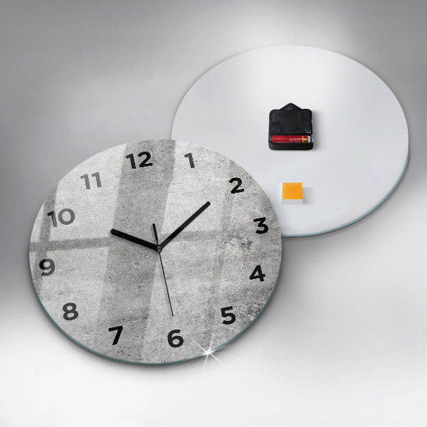 Orologio rotondo in vetro Muro grezzo