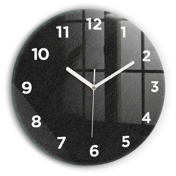 Orologio rotondo in vetro Roccia scura