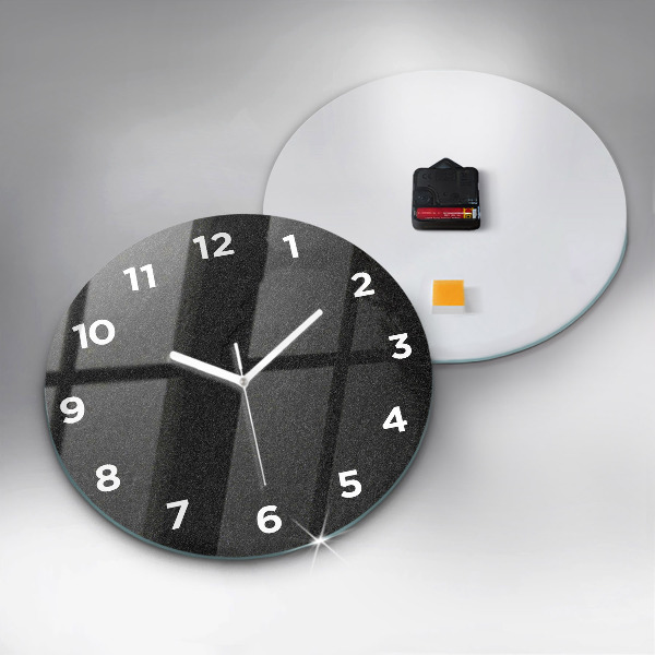 Orologio rotondo in vetro Roccia scura