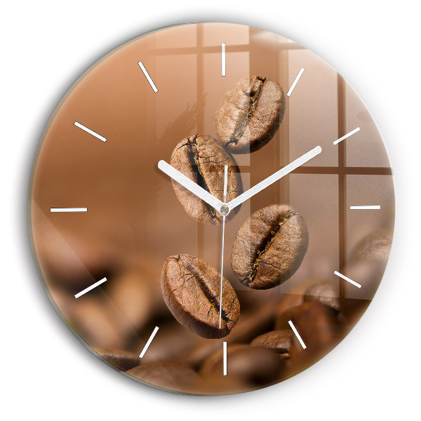 Orologio rotondo in vetro Colori astratti