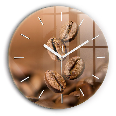 Orologio rotondo in vetro Colori astratti