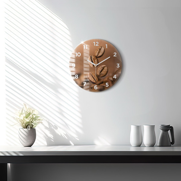 Orologio rotondo in vetro Colori astratti