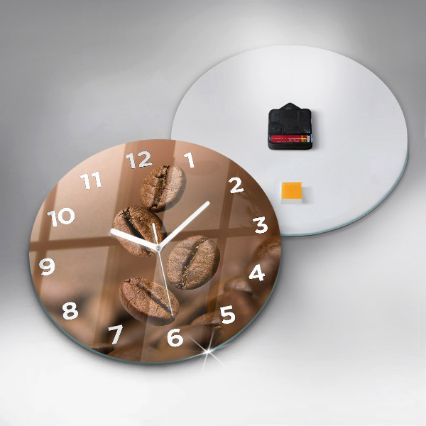 Orologio rotondo in vetro Colori astratti