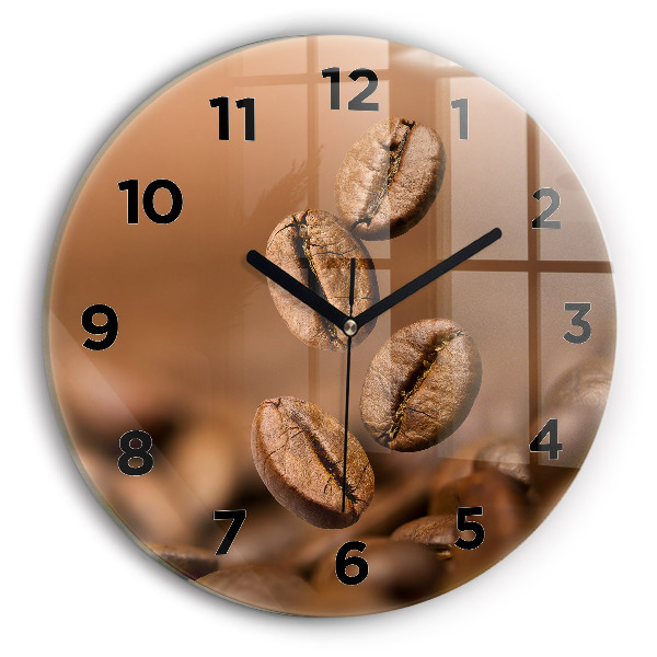 Orologio rotondo in vetro Colori astratti