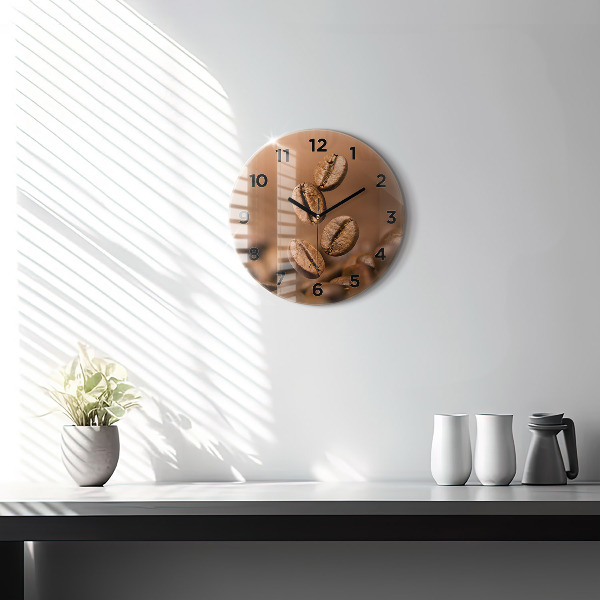 Orologio rotondo in vetro Colori astratti