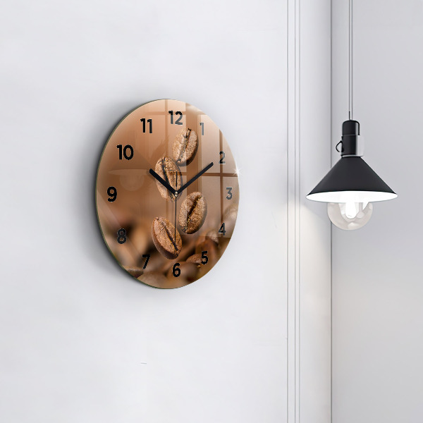 Orologio rotondo in vetro Colori astratti