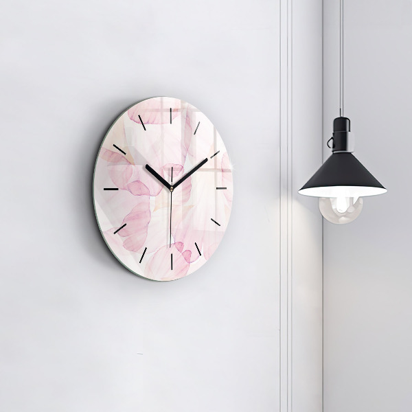 Orologio rotondo Petali acquerellati