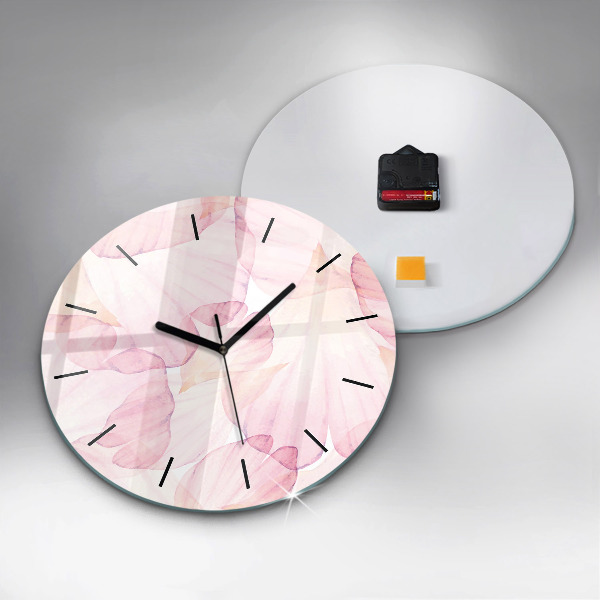 Orologio rotondo Petali acquerellati