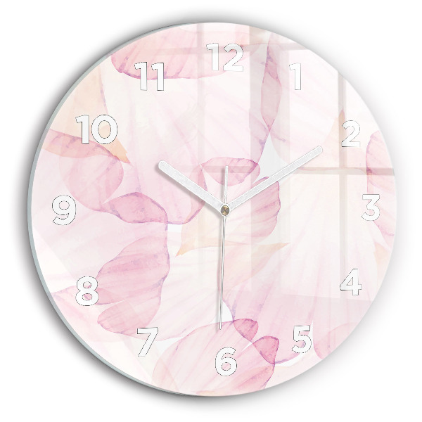 Orologio rotondo Petali acquerellati