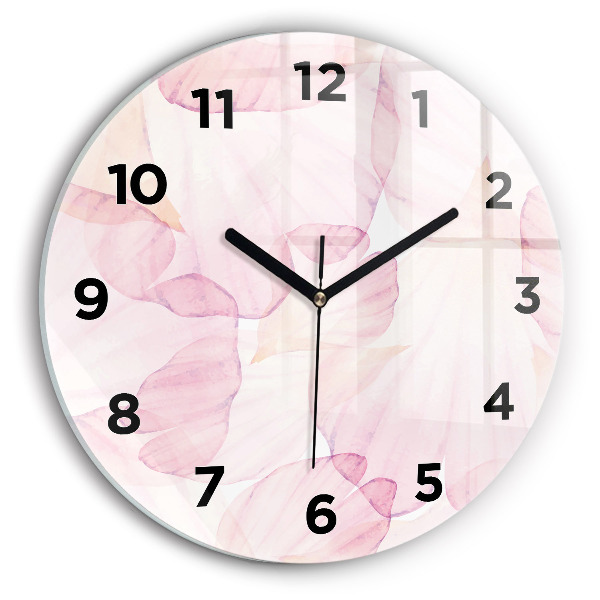 Orologio rotondo Petali acquerellati