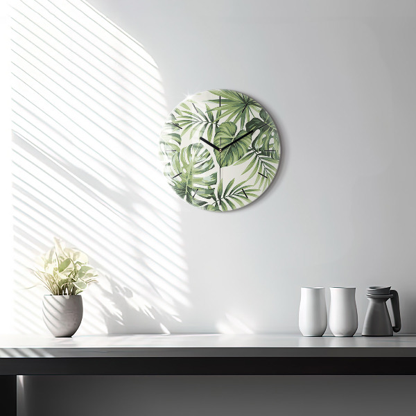 Orologio rotondo in vetro Modello tropicale
