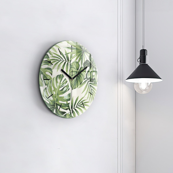Orologio rotondo in vetro Modello tropicale